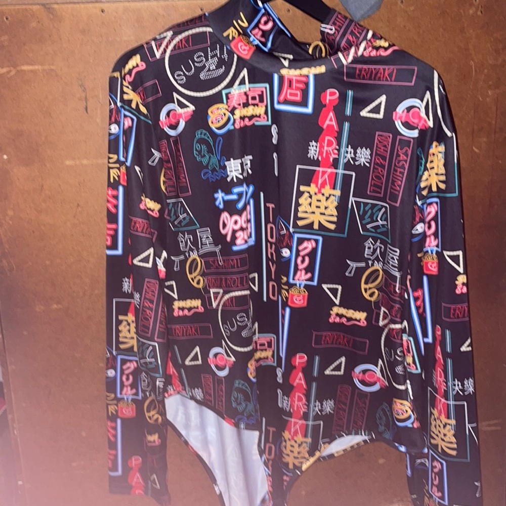 Graphic body suit